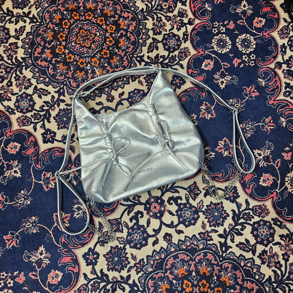 3Way 리본 실버 셔링백  상품이미지3