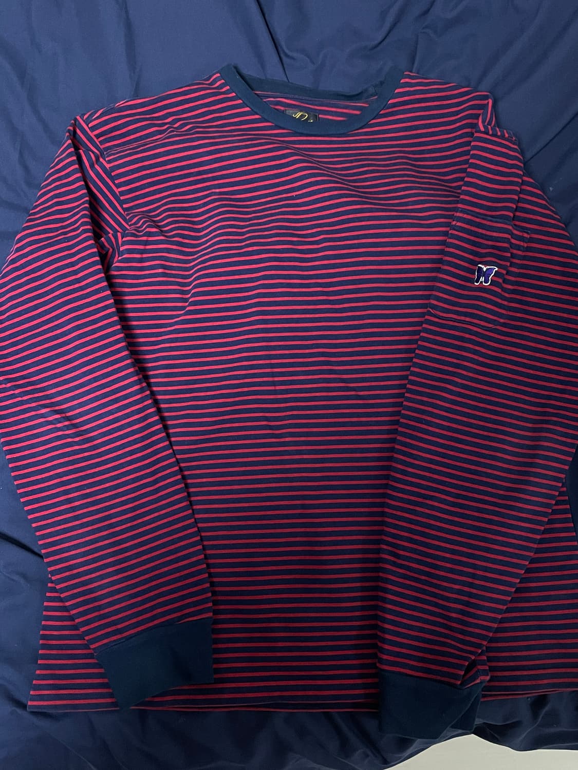 니들스 크루넥 스트라이프 롱슬리브 L 상품이미지1