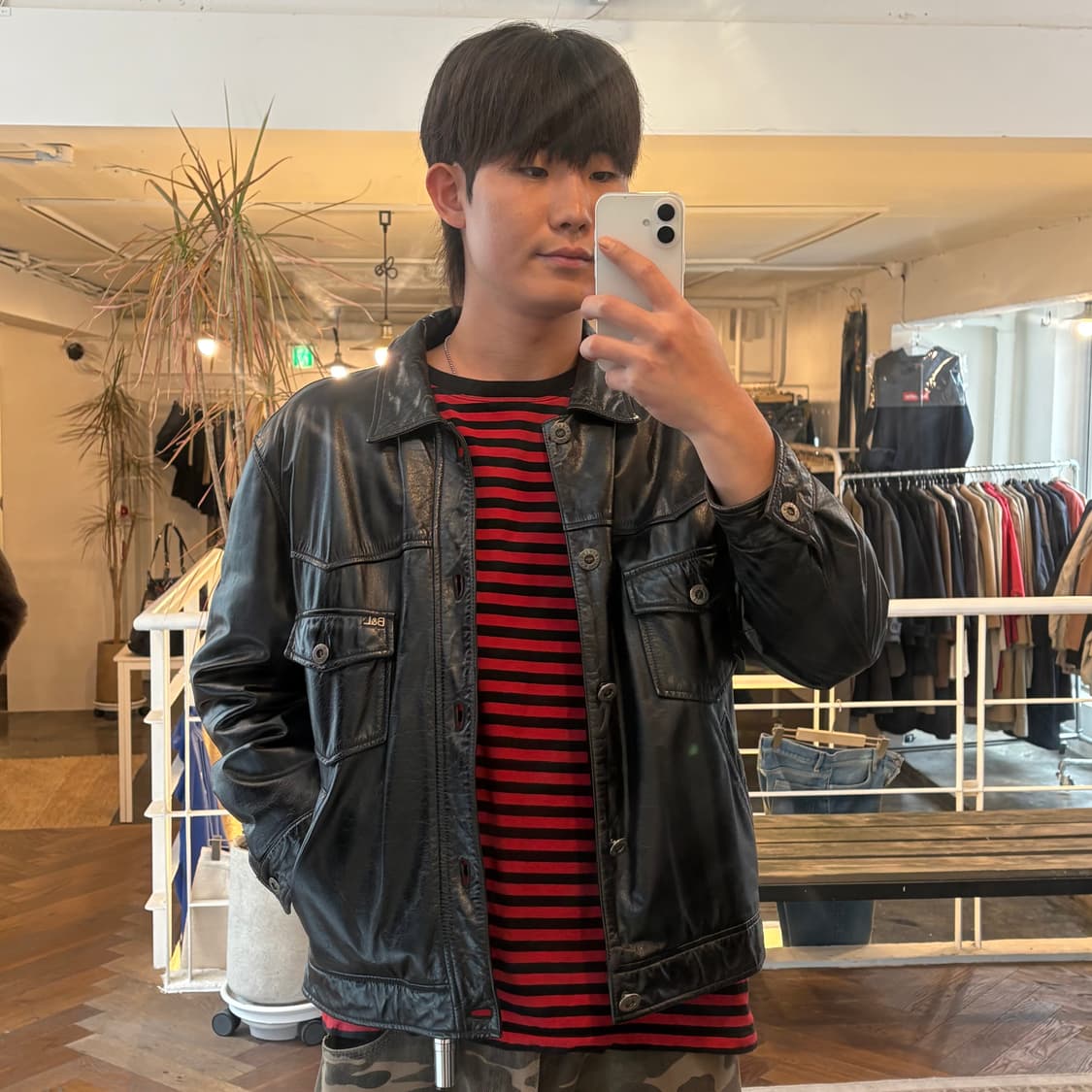 빈티지 레더 자켓 상품이미지1