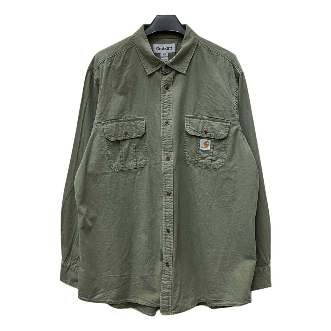 칼하트 리메이크 카키 긴팔 셔츠 남방 2XL 상품이미지1