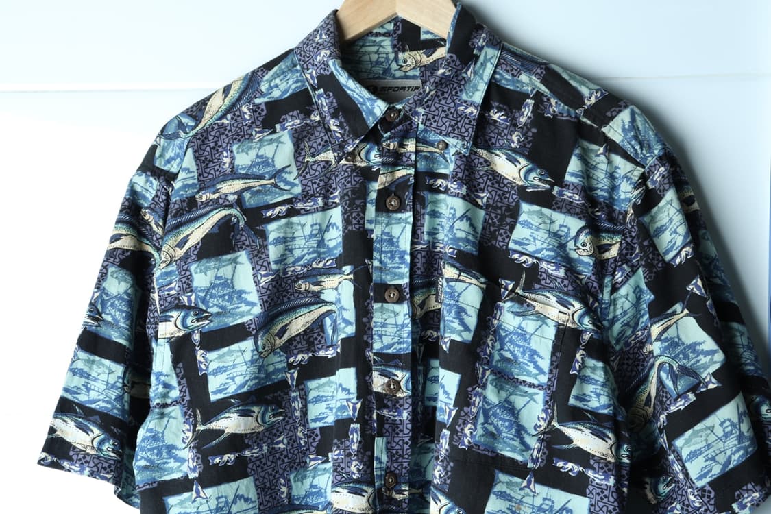 (M-XL) 브랜드빈티지 반팔셔츠 남방 90s 년대 USA-H33079 상품이미지3