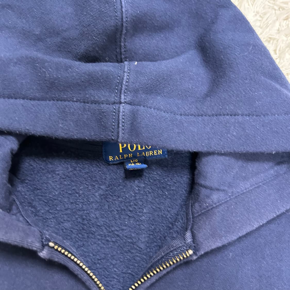 Polo Navy Zip-Up Hoodie 상품이미지6