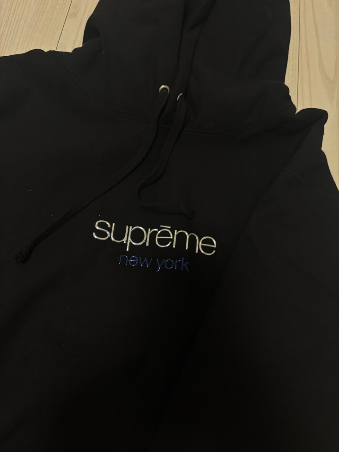 슈프림 크롬 클래식로고 후드(L) 상품이미지2