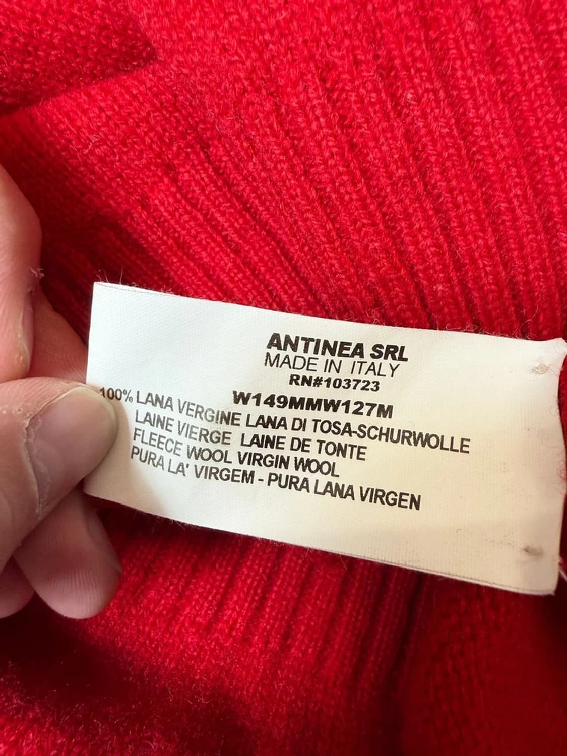 엠포리오 아르마니 사이드 롱 지퍼 울 니트 PN9387 상품이미지9