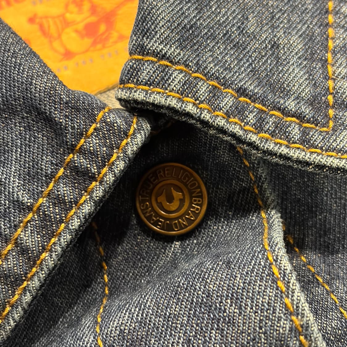 [S] 트루릴리젼 데님 퀼팅 자켓 블루 새상품 B473 상품이미지5