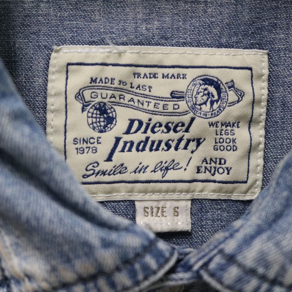 디젤 데미지 디테일 데님 셔츠 63663 상품이미지9