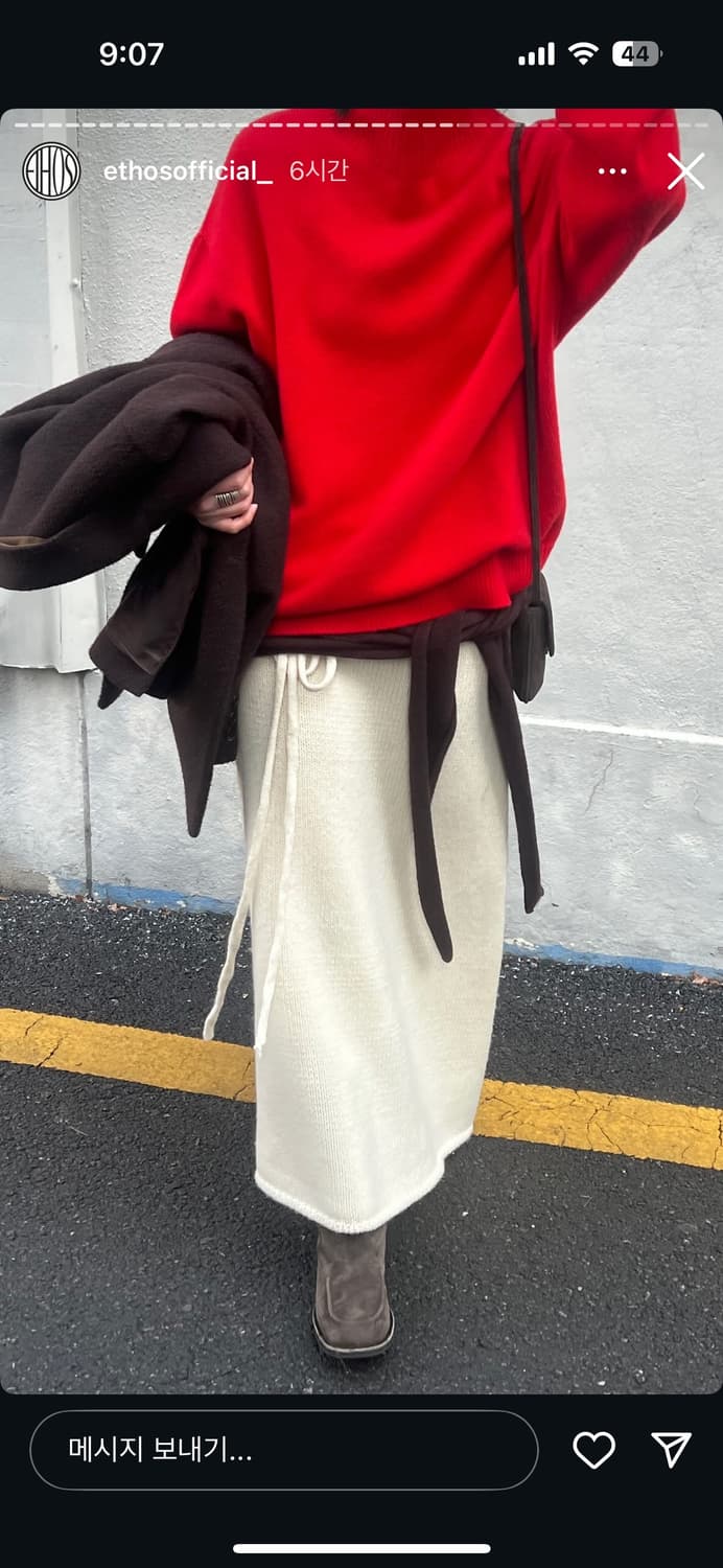 에토스 하프넥 울 니트 브라운 상품이미지8