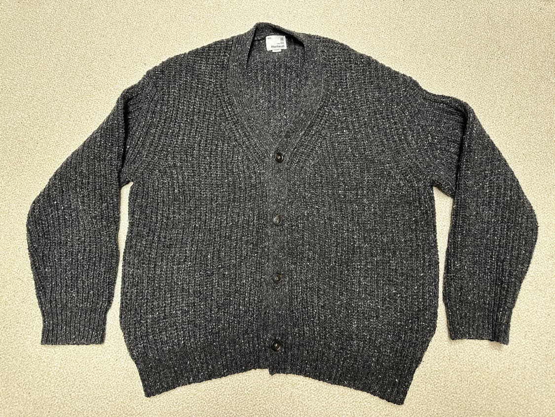 (L) 홀리선 엘리엇 로우게이지 가디건 - 멜란지차콜 (105-110) 상품이미지1