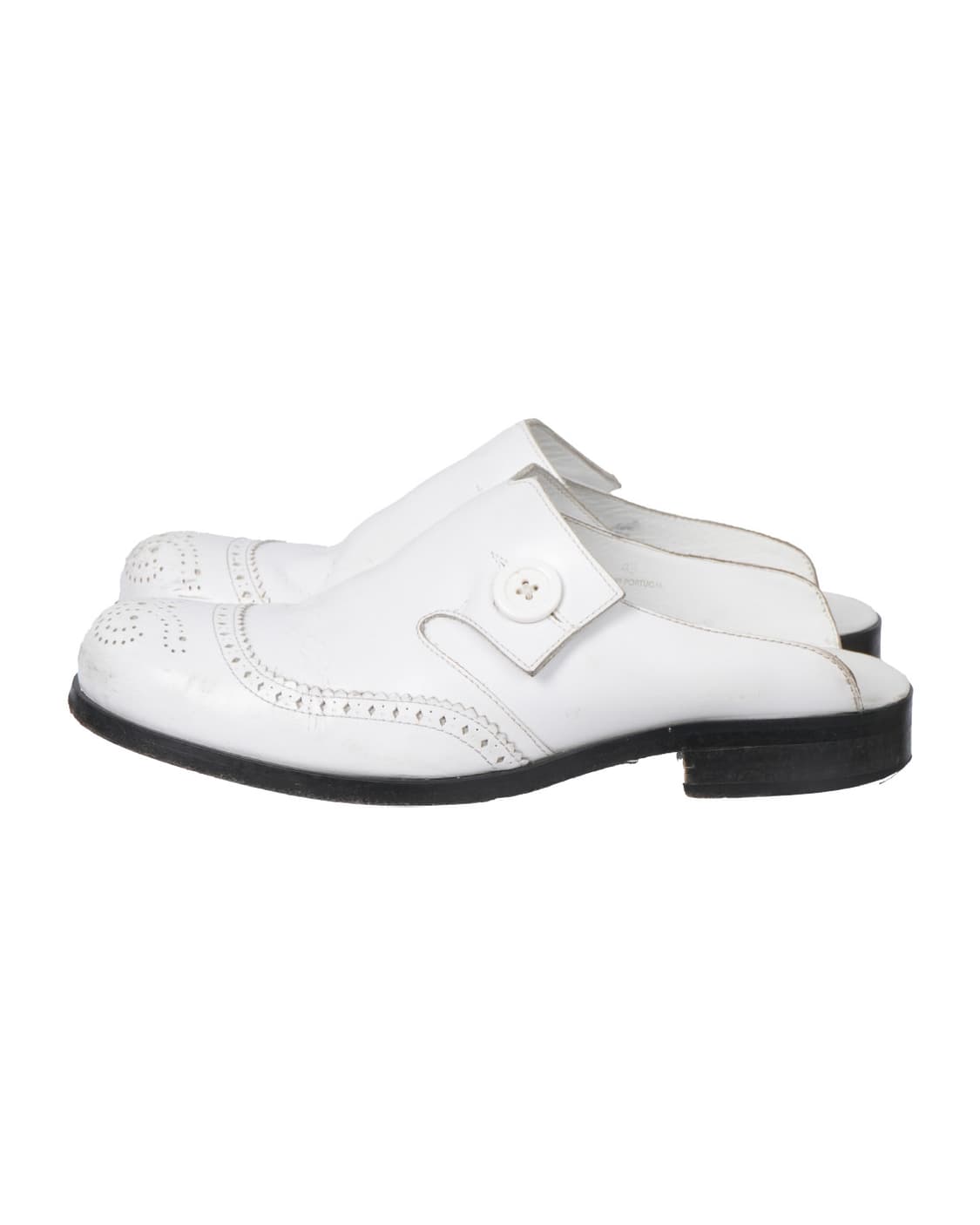 WHITE LEATHER MULES 상품이미지2