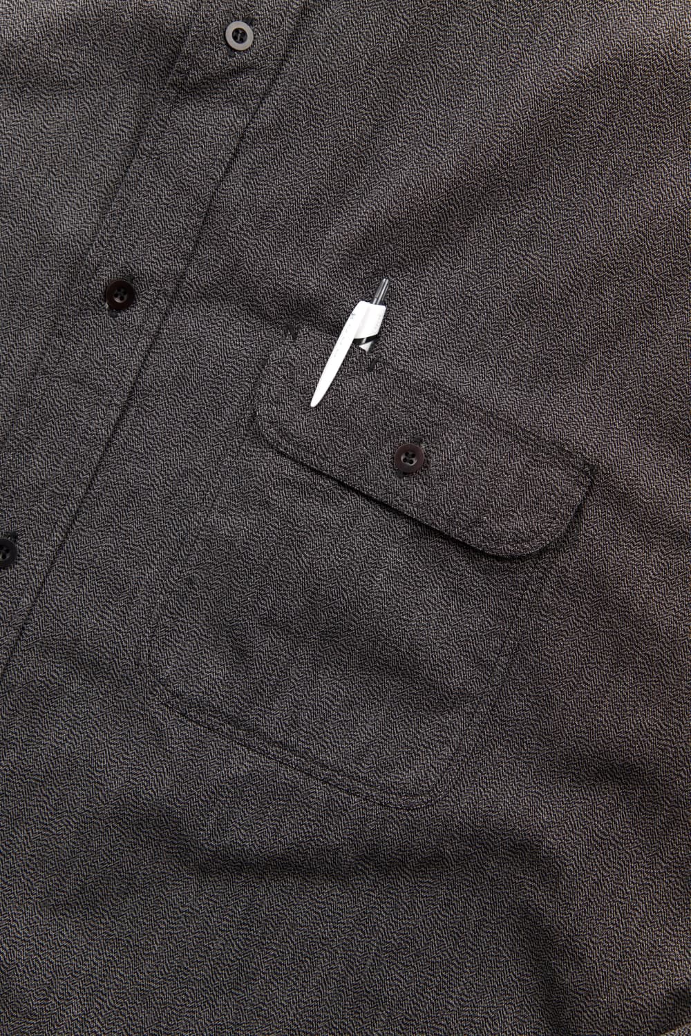 BLURHMS ROOTSTOCK 클래식 샴브레이 밴드칼라 워크셔츠 트위스 상품이미지3