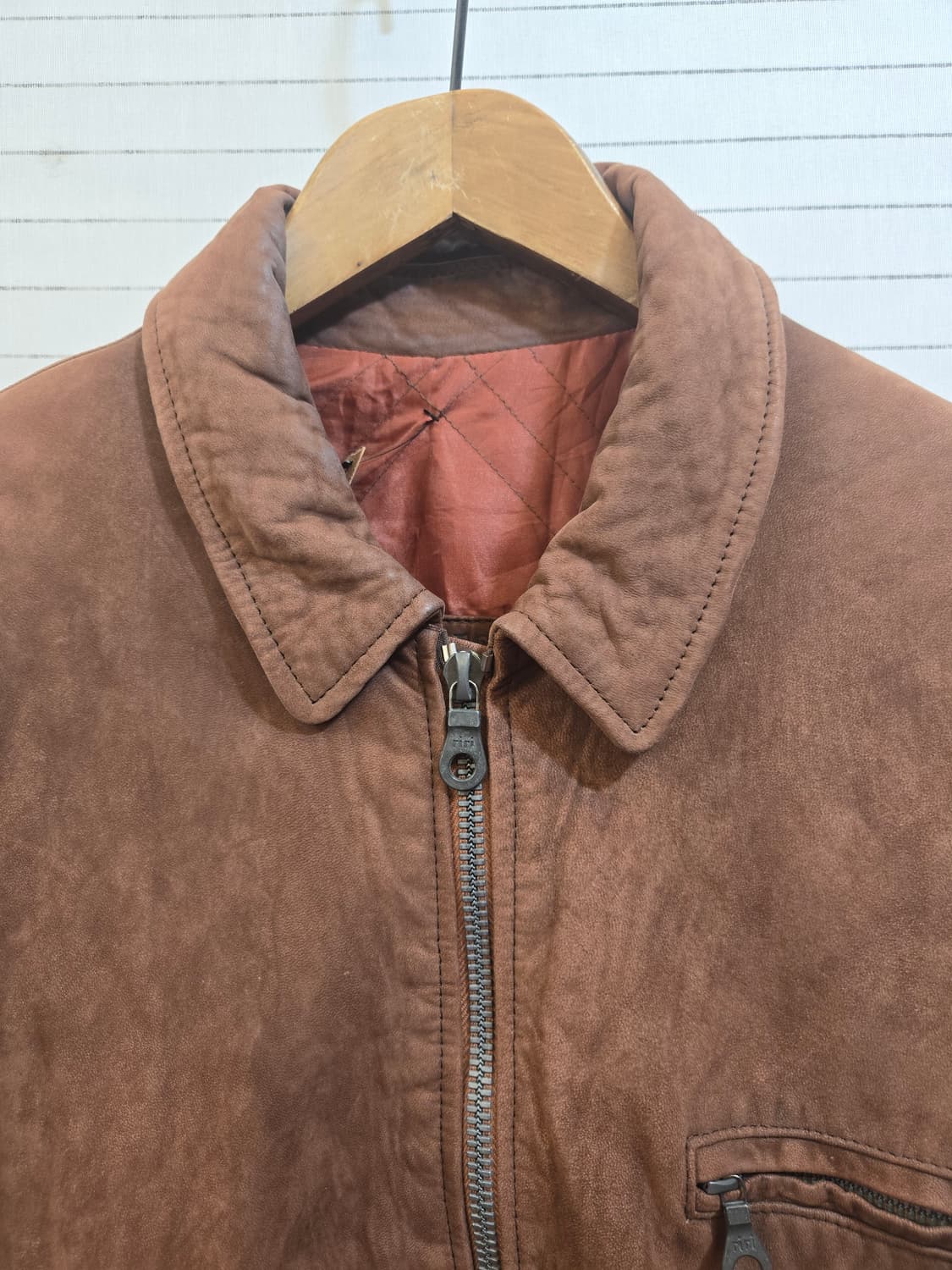 브라운 스웨이드 봄버 자켓(일본산) 상품이미지2