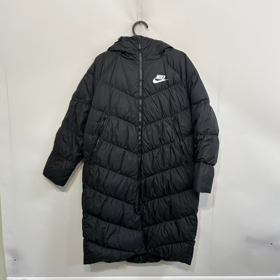 나이키 여성 롱패딩 M 블랙 덕다운 상품이미지1