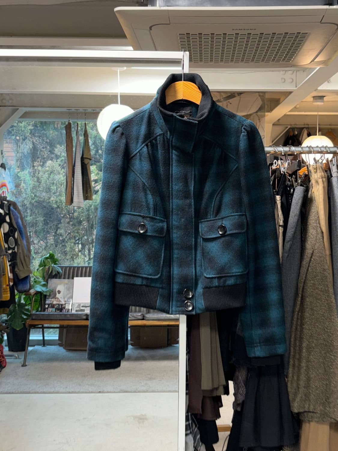 New look 체크 울자켓 상품이미지1