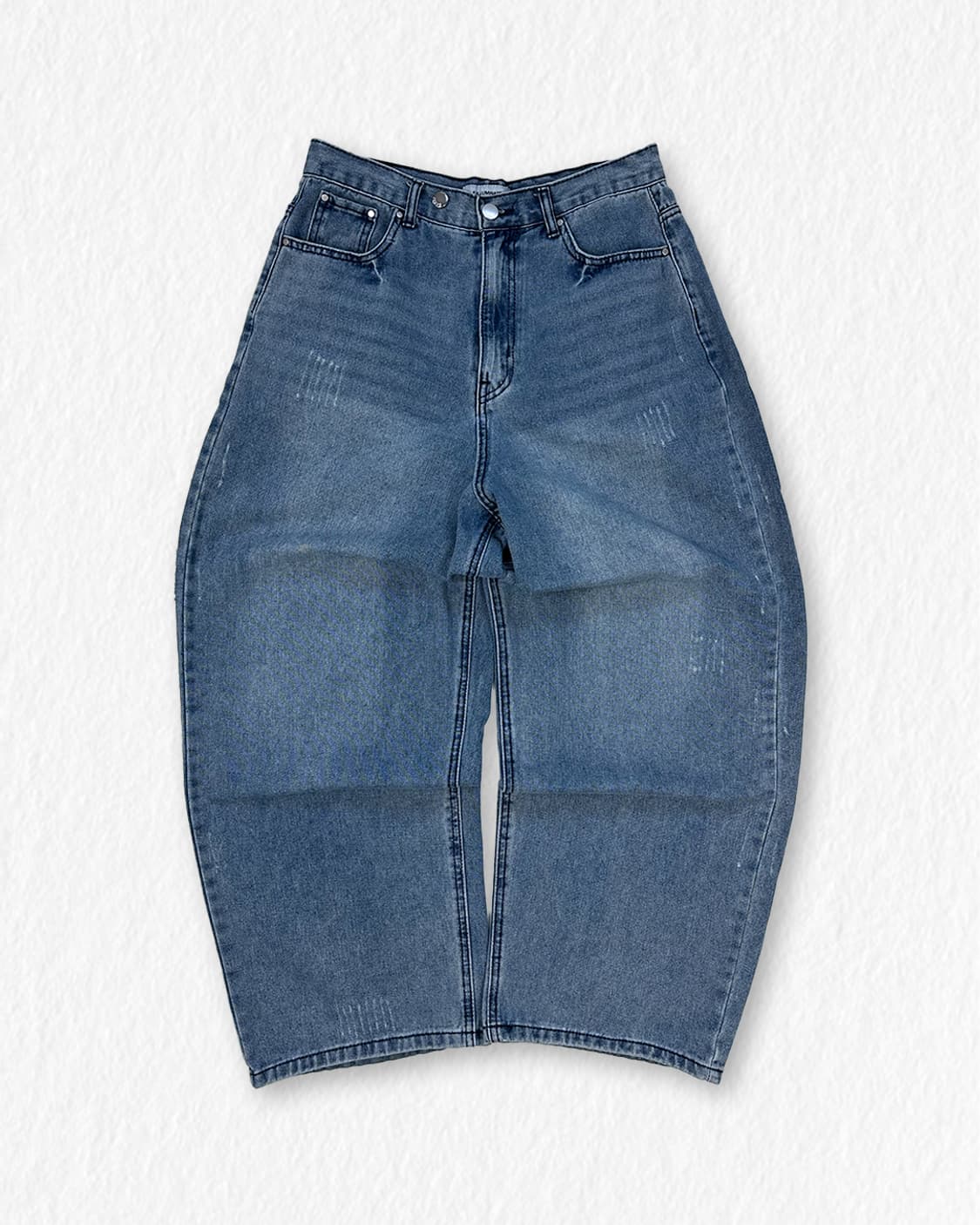 필루미네이트 세미 벌룬핏 와이드 데님 팬츠 상품이미지1