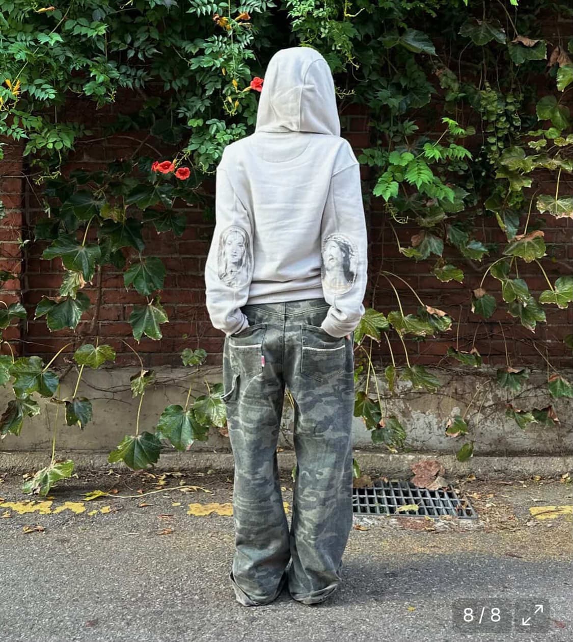 Beaded hoodie zip-up(유일매물) 상품이미지5