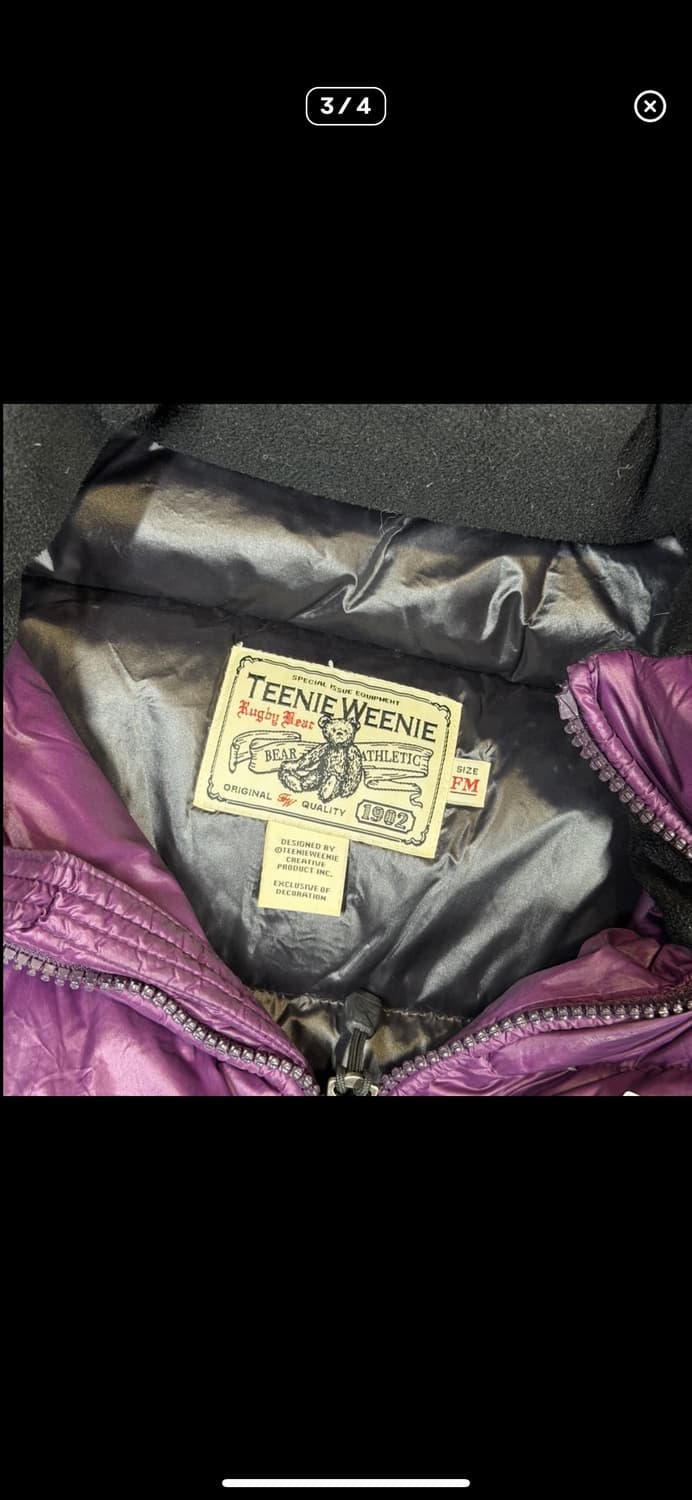  (바배) 티니위니 퍼플 구스다운 패딩 상품이미지3