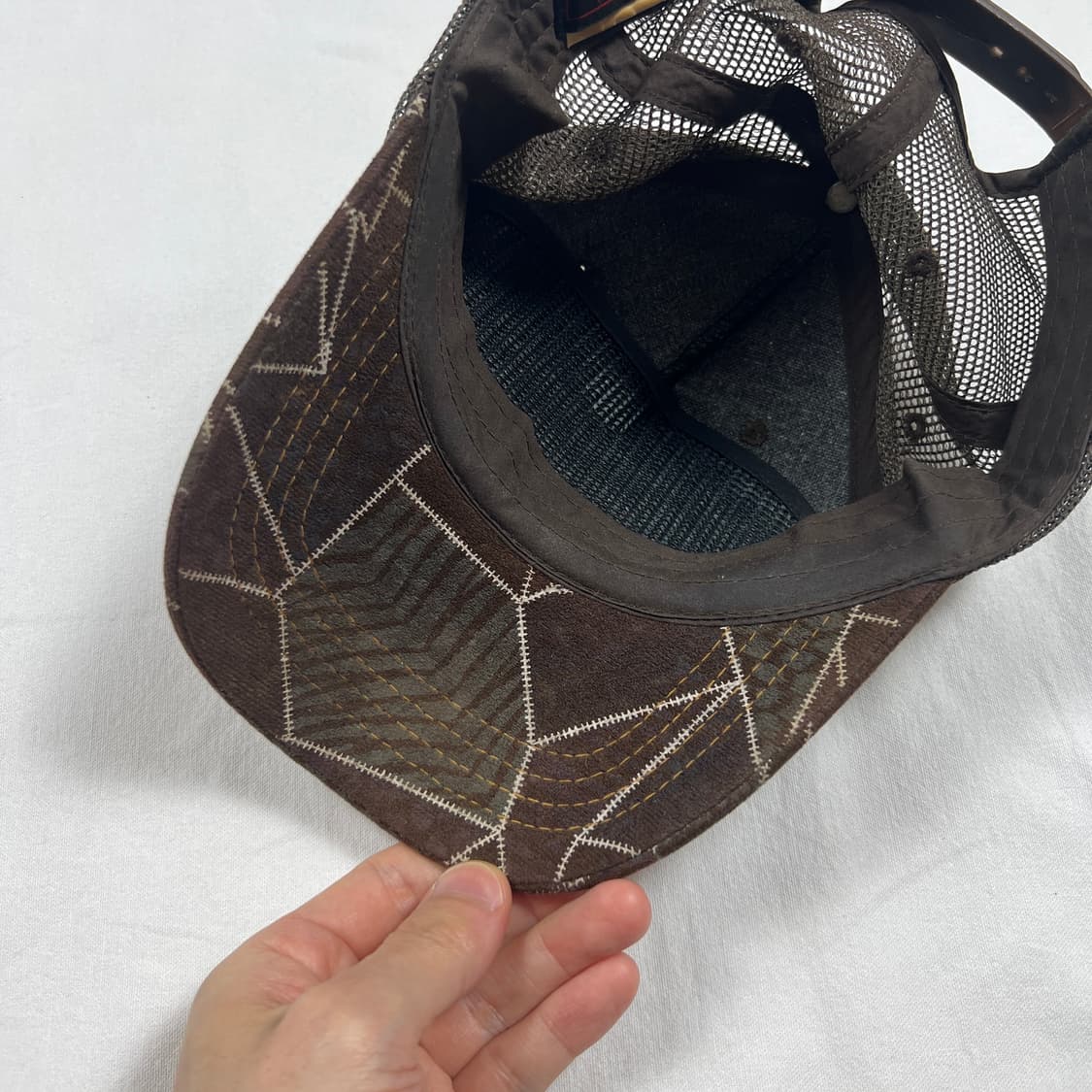 본더치 von dutch 로고 패치워크 메쉬 트러커 캡 모자 상품이미지6