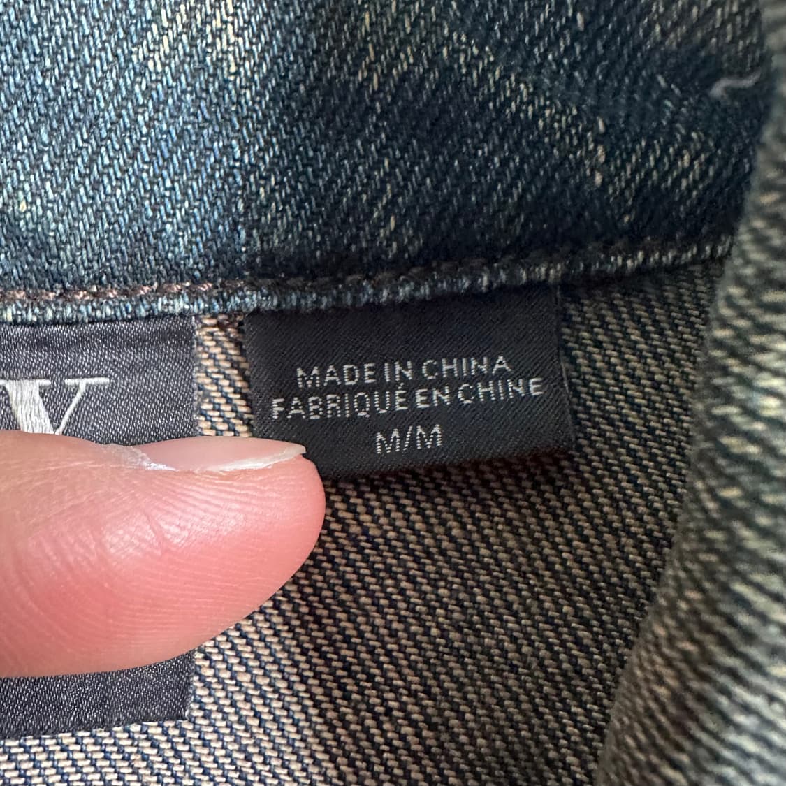 알마니 익스체인지 워시드 데님 자켓 상품이미지7