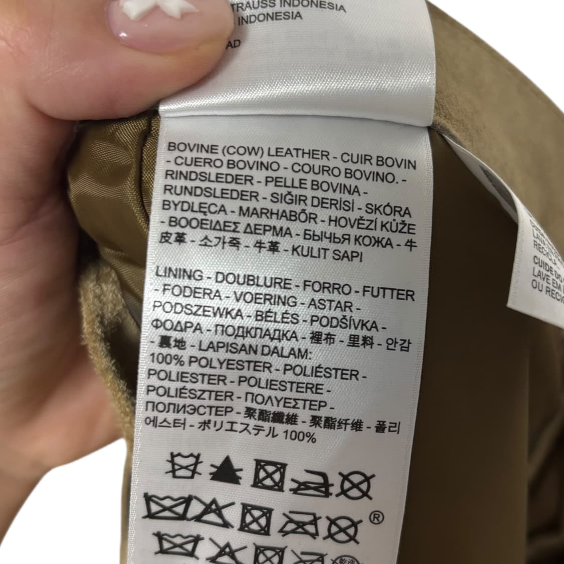 3788 리바이스 소가죽 브라운 스웨이드 반바지 핫팬츠 상품이미지4