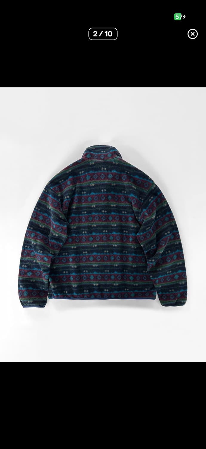 80s 빈티지 엘엘빈 지오매트릭 패턴 플리스 자켓 상품이미지2