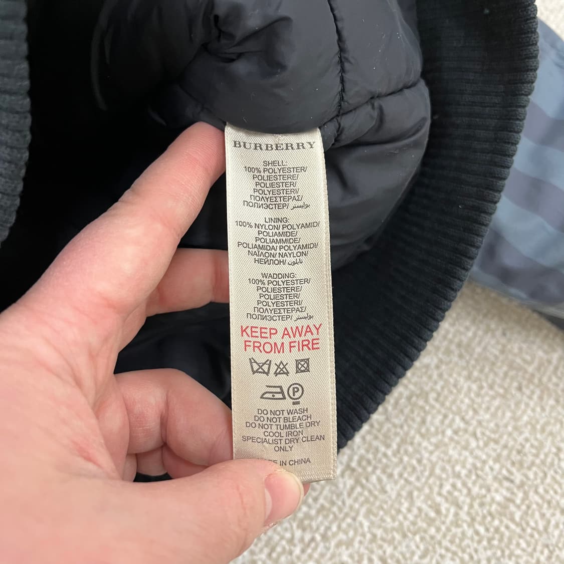 3Y 버버리 키즈 체크 후드 패딩 0224M 상품이미지3