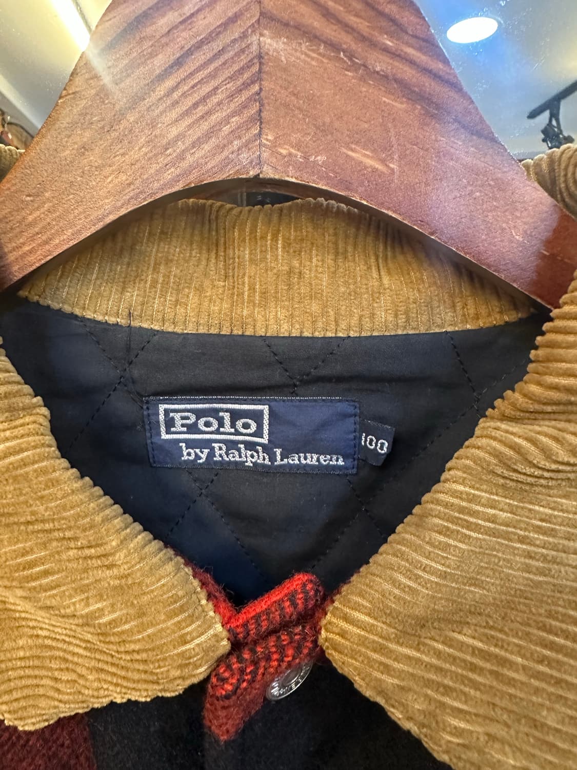 폴로 랄프로렌 레드 블랙 체크 자켓 상품이미지2