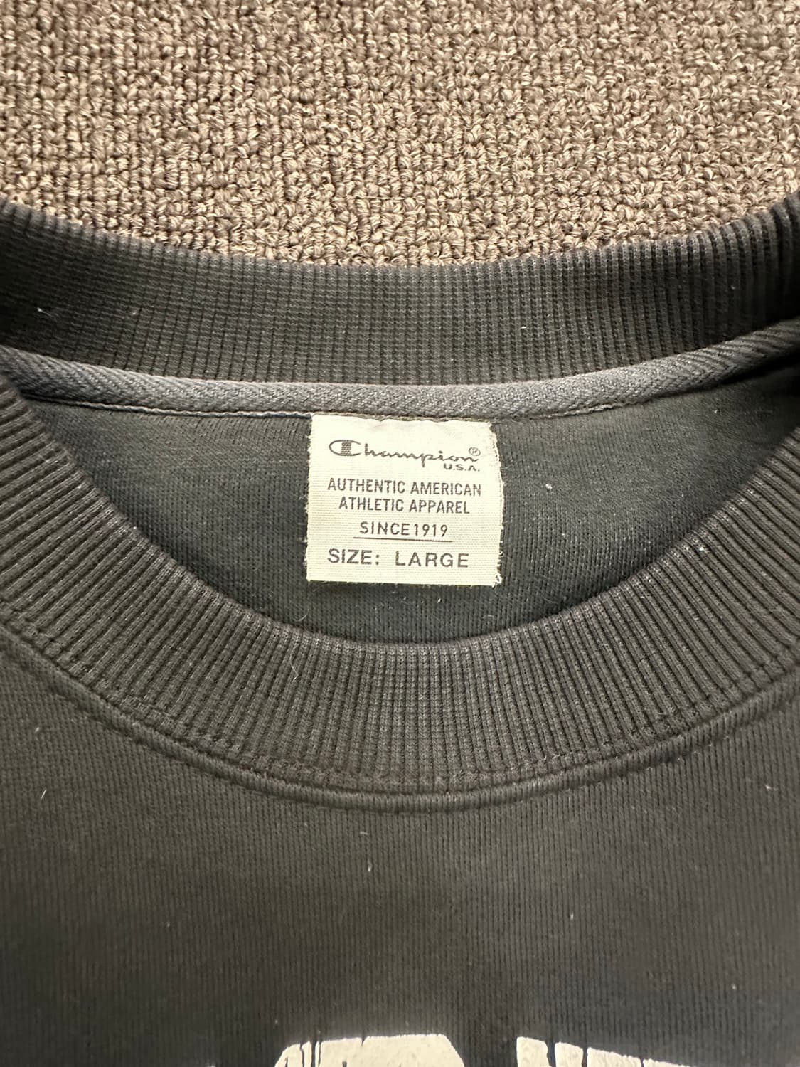 L)챔피온 vintage 오스틴 그래픽 블랙 스웻셔츠 상품이미지5
