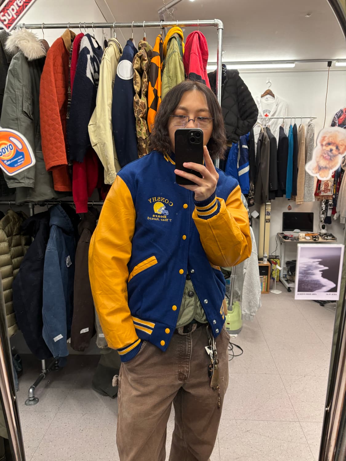 90s 미국 바시티 자켓 CONSHY BEARS 상품이미지8