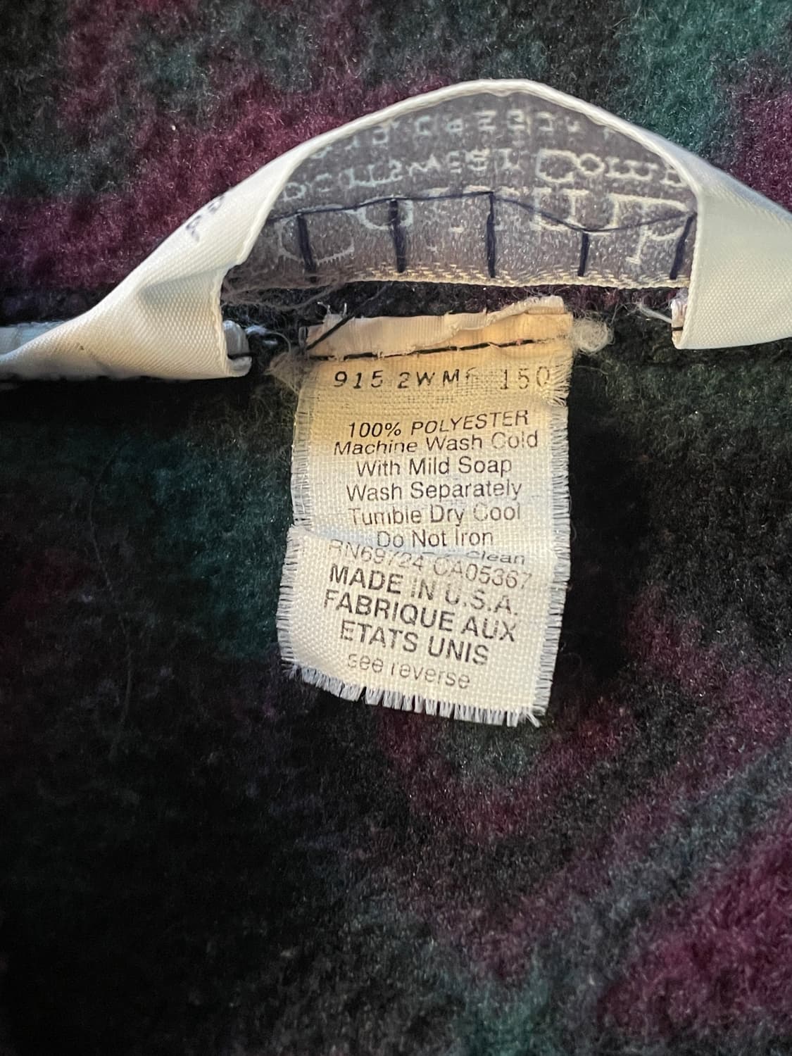 80s Columbia Aztec Fleece Zip(USA Made) 상품이미지10