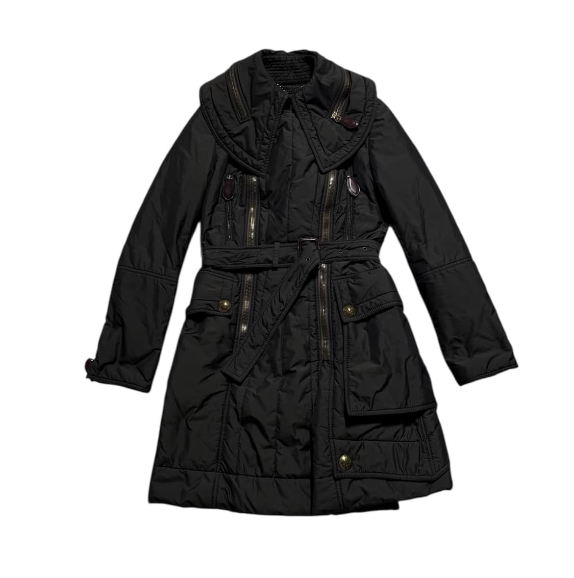 버버리 런웨이 벨티드 다운 패딩 코트 상품이미지1