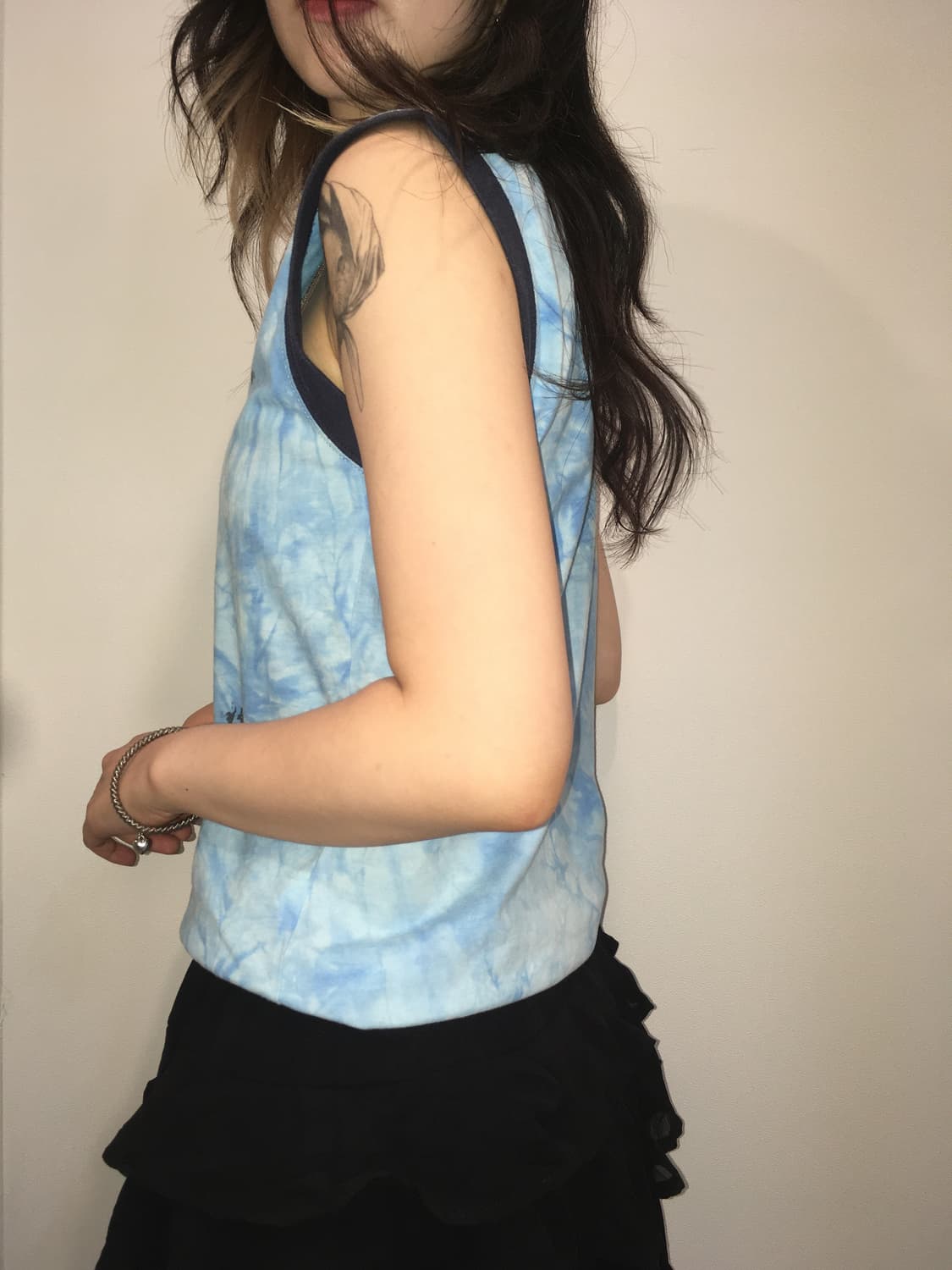 빈티지 y2k 프린팅 슬리브리스 상품이미지6