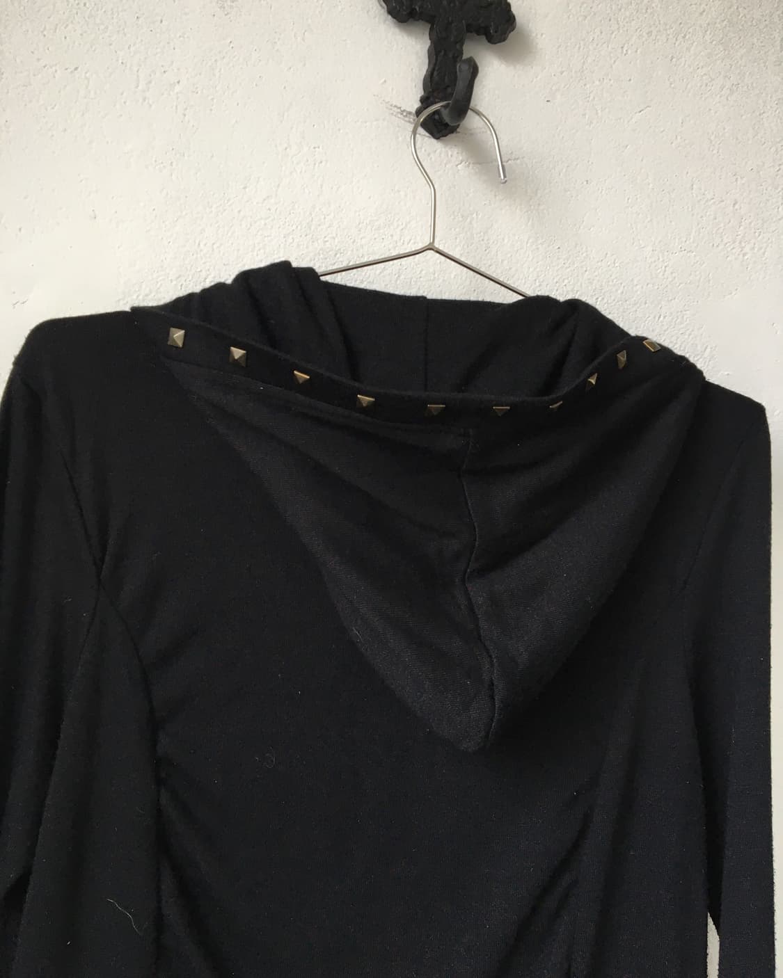 Shirring stud point hood zip up 상품이미지5