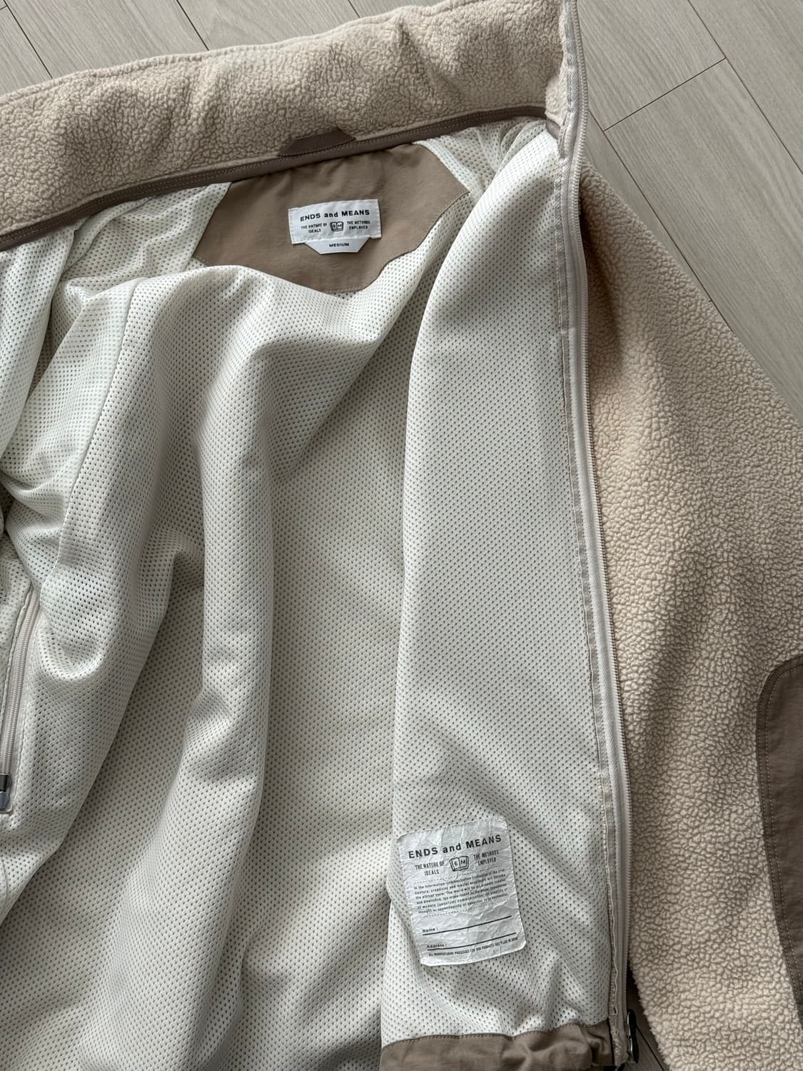Ends and means 택티컬 자켓 아이보리 M 상품이미지3