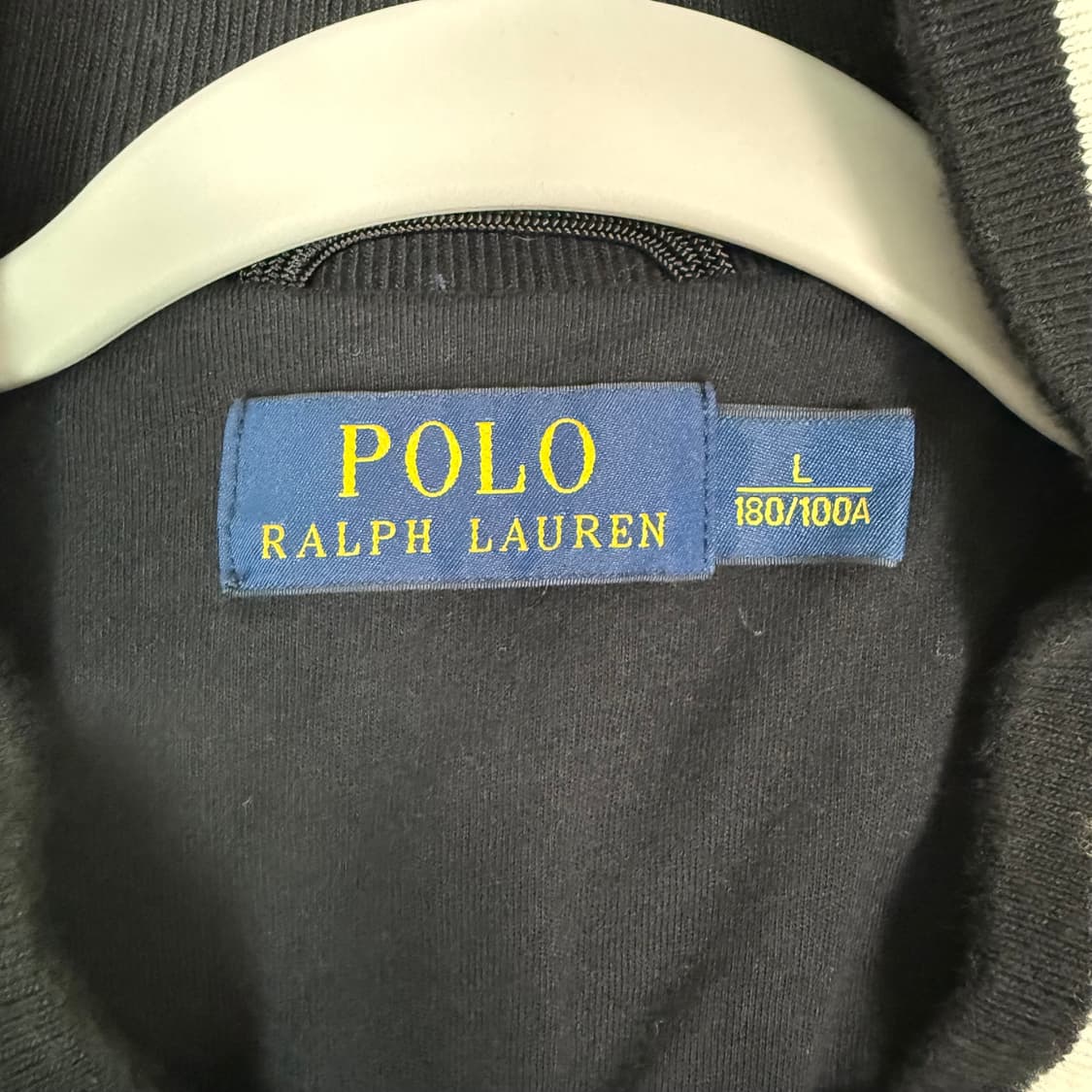 폴로 바시티 패딩 자켓 블랙 L 상품이미지4