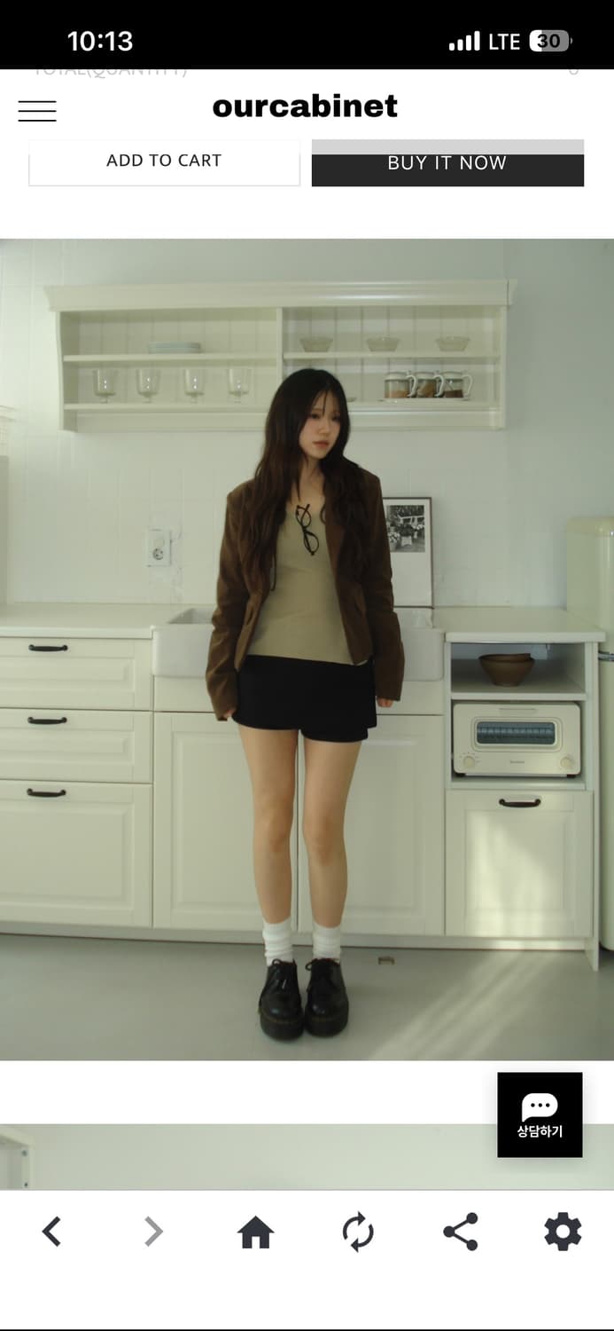 아워캐비넷 자켓 corduroy formal jacket 브라운 상품이미지2