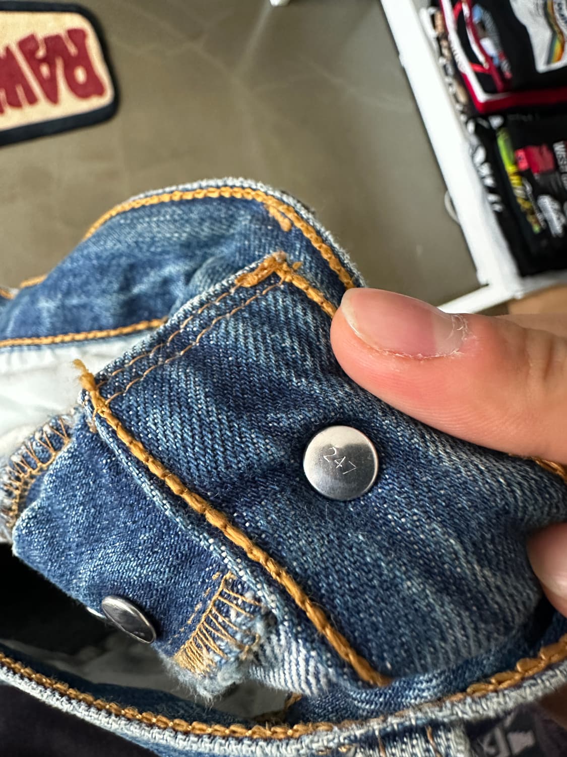 Levis 리바이스 501 nightwaks 커스텀 데님 팬츠 상품이미지4