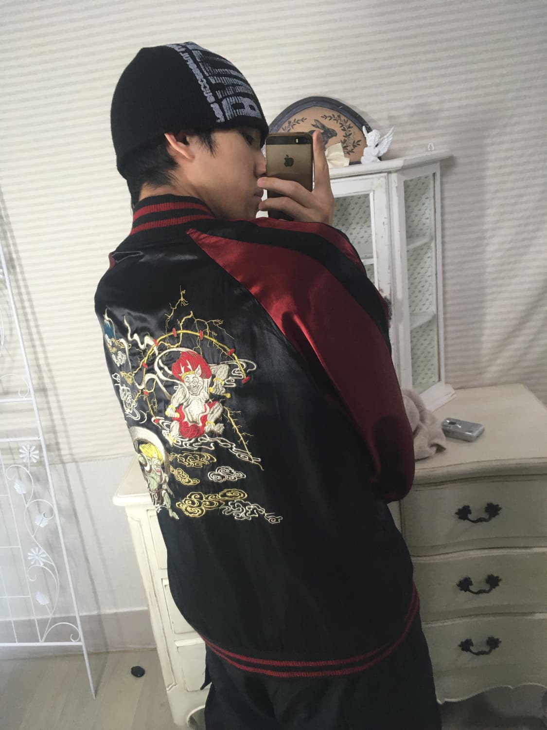 빈티지 풍신뇌신 스카쟌 764 y2k 스트릿 갸루 펑키 일본빈티지 상품이미지3