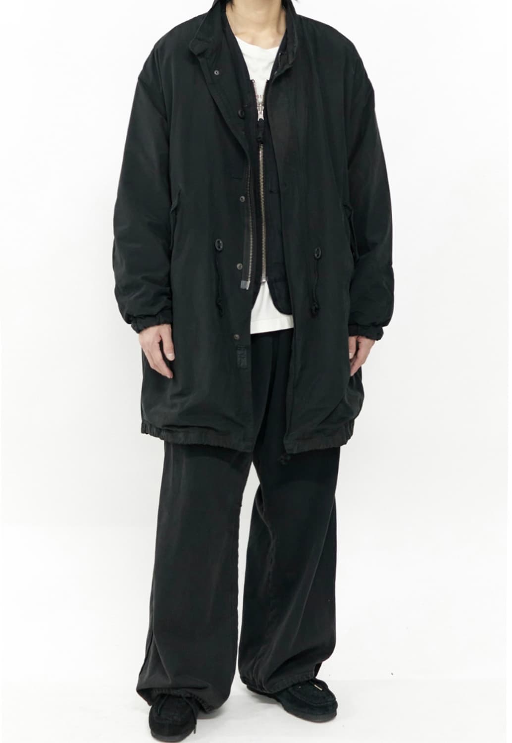 폴리테루 65 델 피쉬테일 파카 유즈드 블랙(4) 상품이미지2