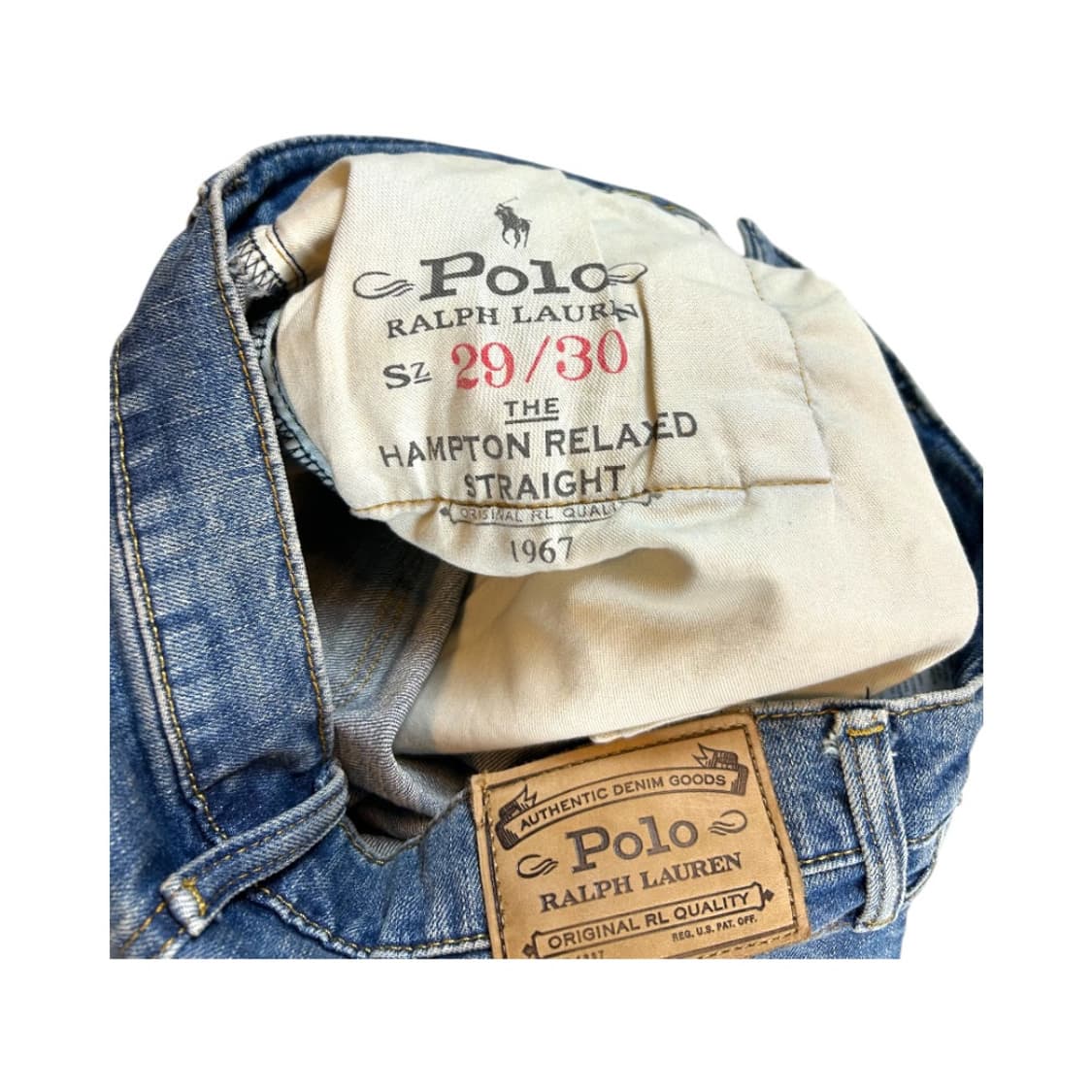 SM) 폴로 랄프로렌 햄튼 워싱 스트레이트 데님 팬츠 BD-040 상품이미지4