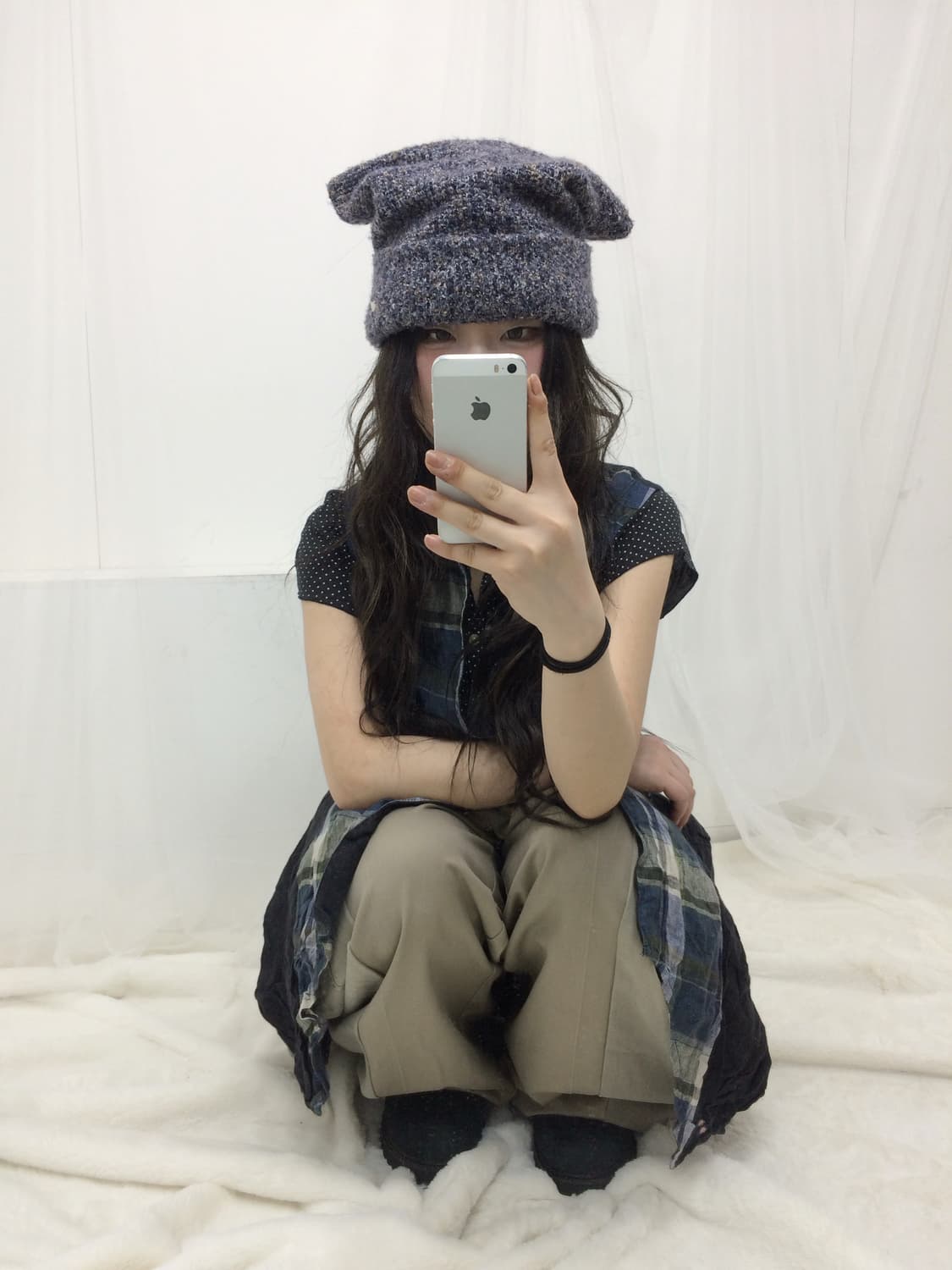 체크 도트 모리 셋 상품이미지3