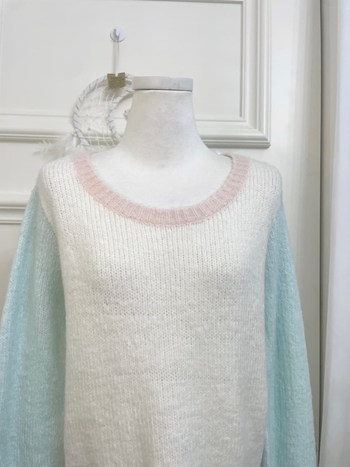 INGNI pink sky-blue candy cute knit top 상품이미지5