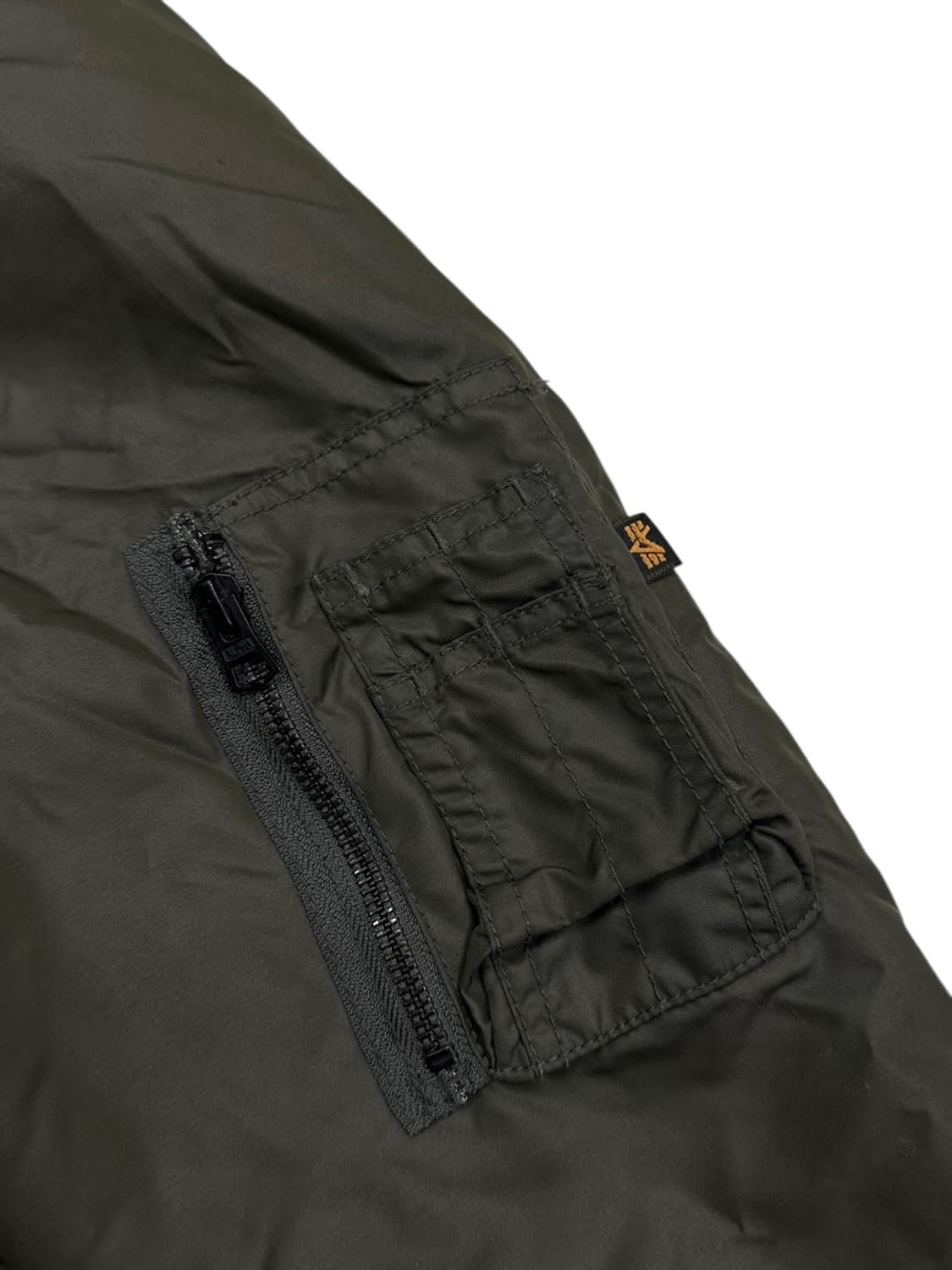 알파인더스트리 플라이트자켓 세이지그린 (M)  상품이미지7