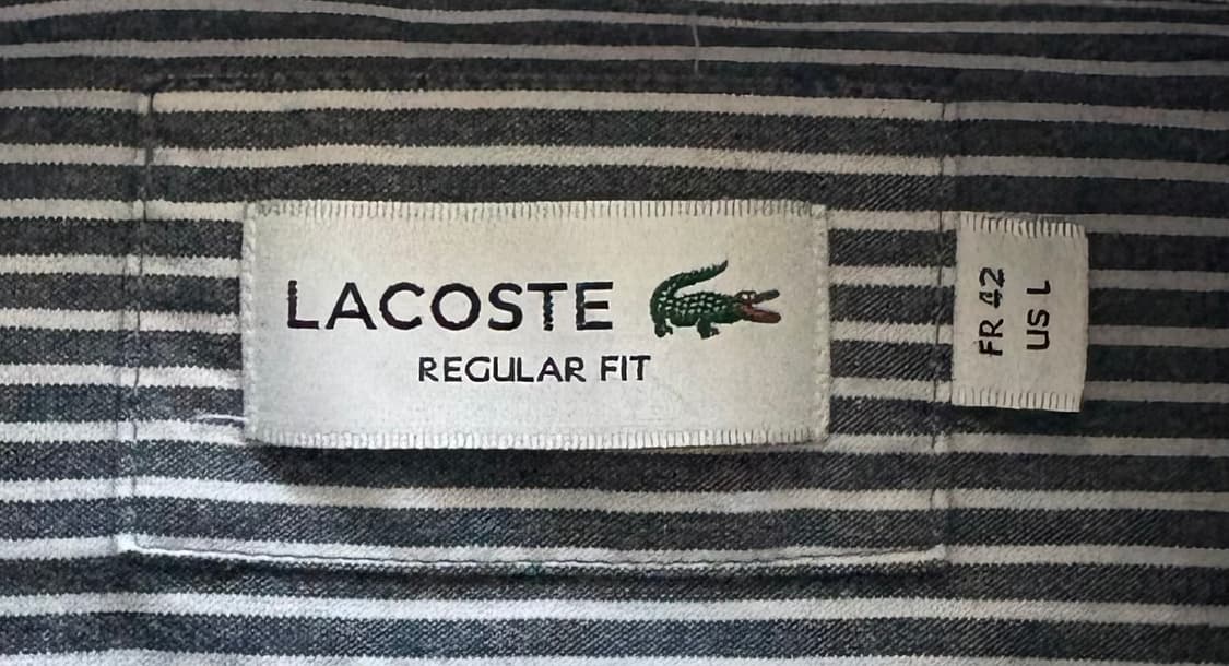 라코스테 스트라이프 셔츠 상품이미지4