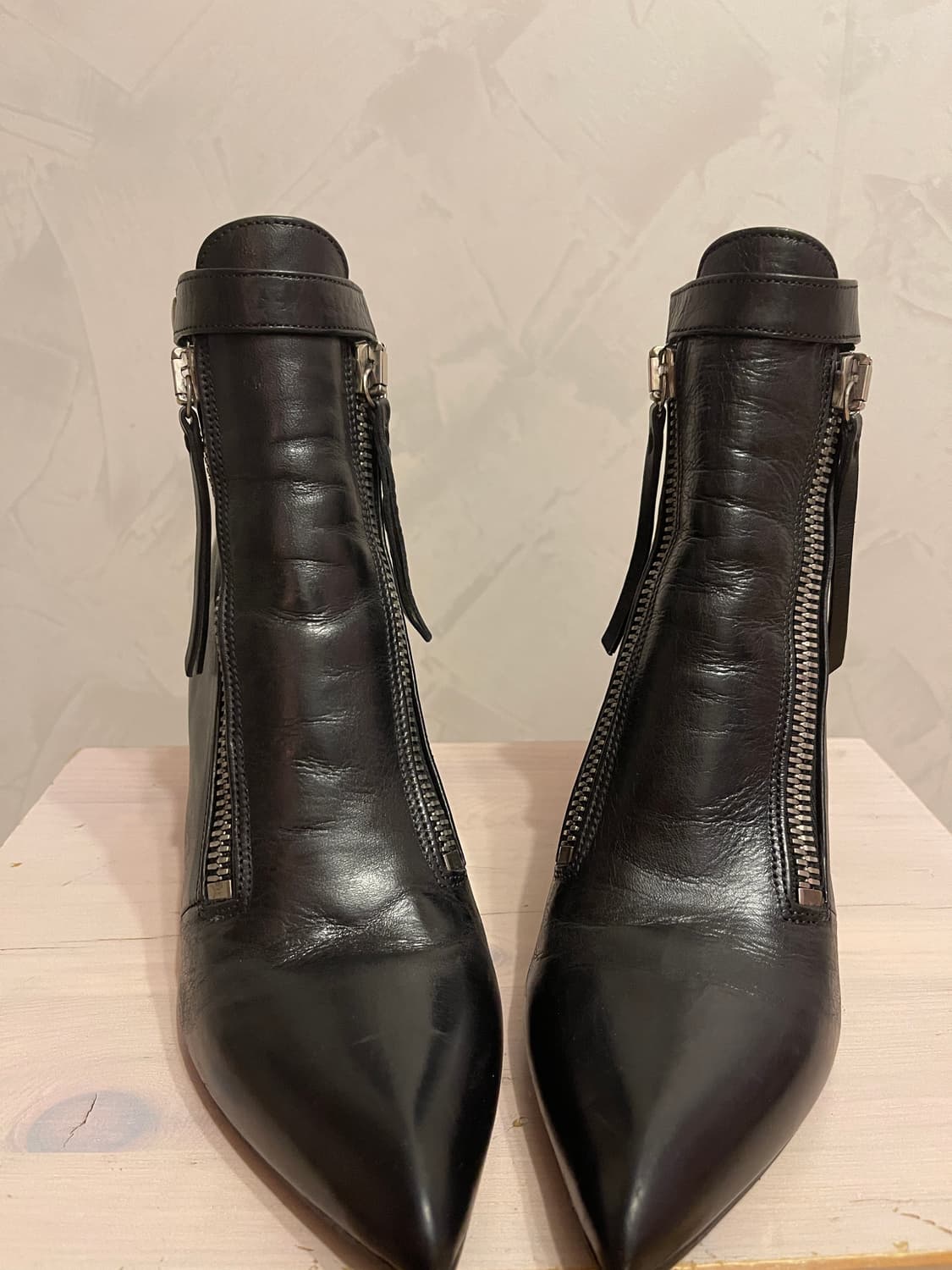 프리미아타(Premiata)지퍼 디테일 리얼 레더 앵클 부츠245 상품이미지2