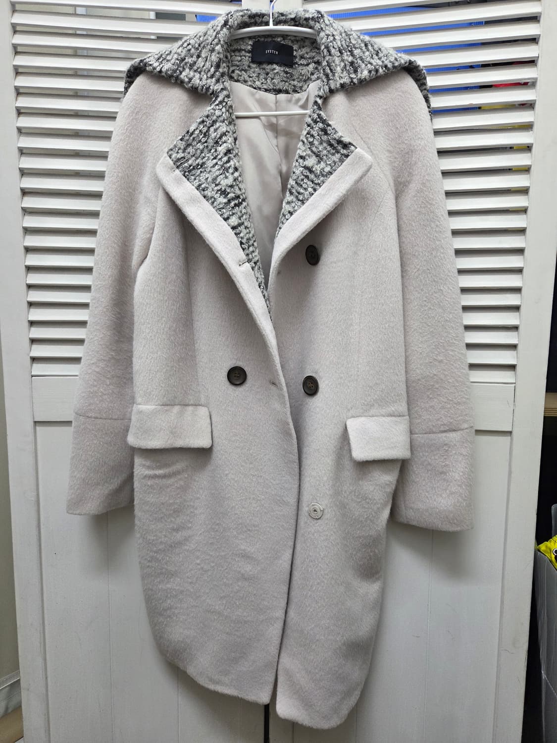 시스템 울 알파카 더블 코트 상품이미지1