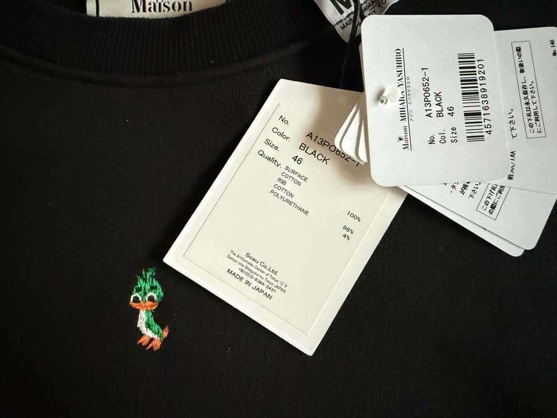 미하라야스히로 덕 엠브로이더리 맨투맨 상품이미지3