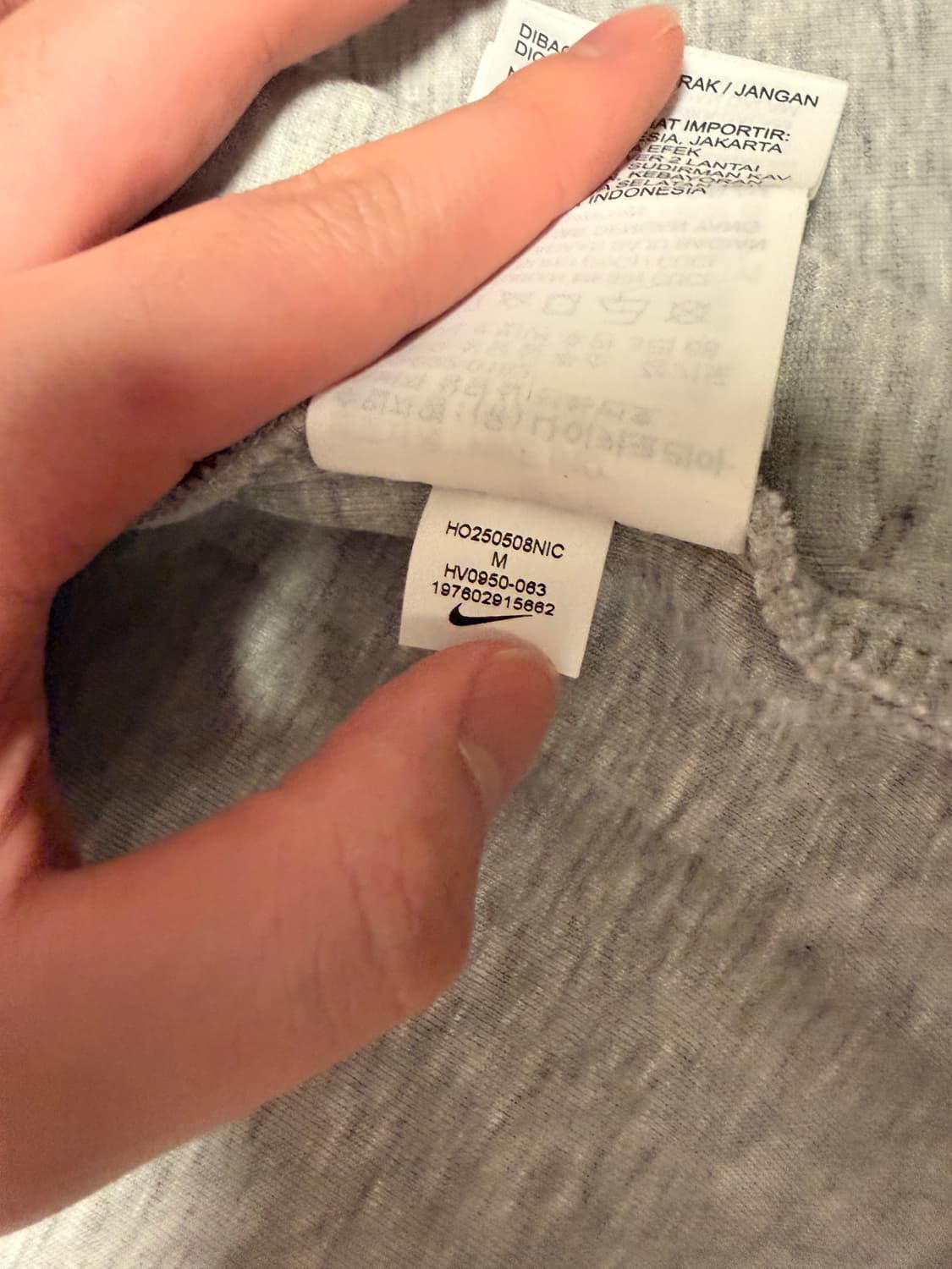 나이키 테크 플리스(테크팩) 풀 집 후드 다크 그레이 헤더 판매합니다! 상품이미지7