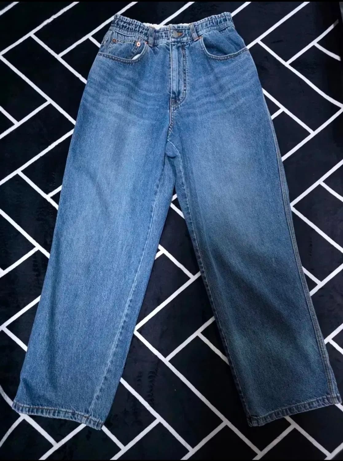 홀리선 NASCA 5포켓 루즈 데님팬츠 M 노멀 네이비 상품이미지1