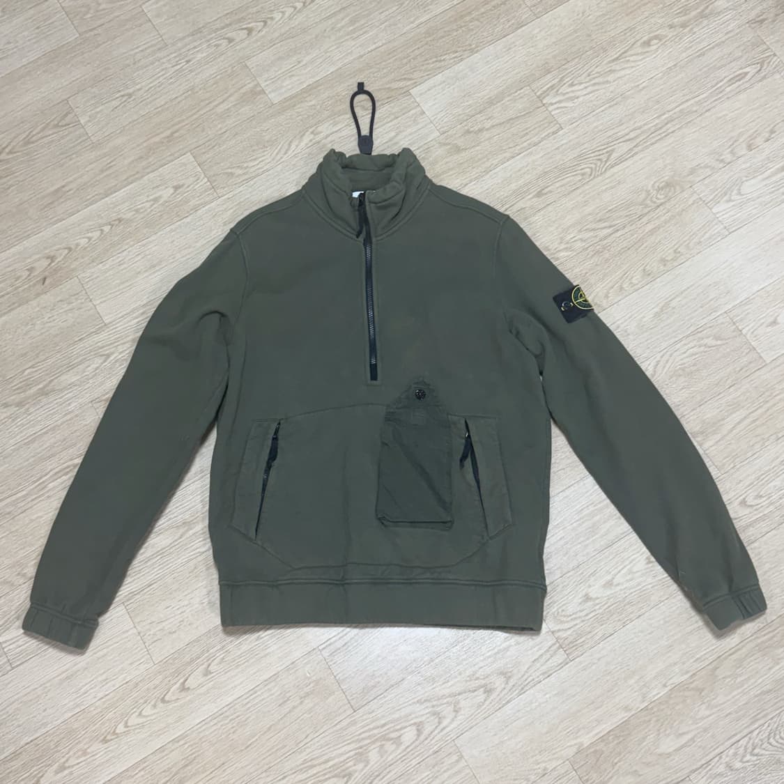 스톤 아일랜드 반집업 아노락 기모 맨투맨 M 상품이미지3