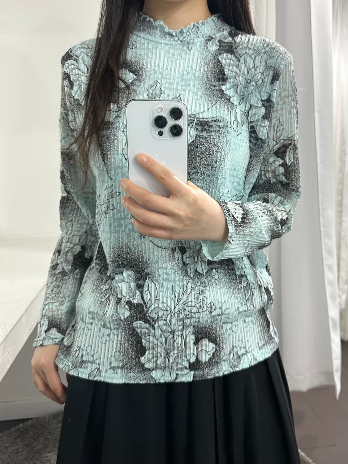 oriental pleats top 상품이미지1